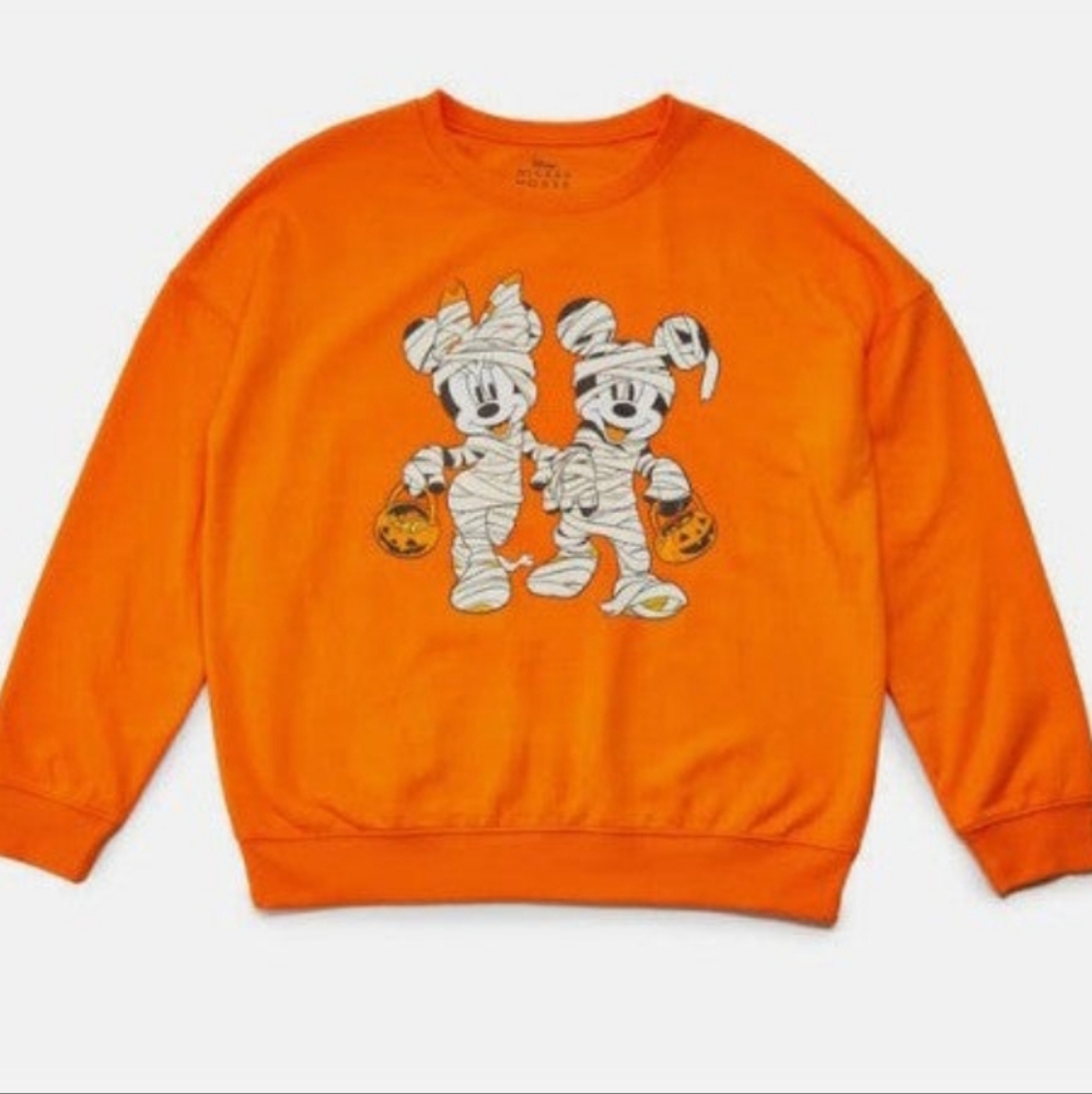 Kids Sweater Holiday Mickey and Minnie Mouse Disney Halloween Mummy
